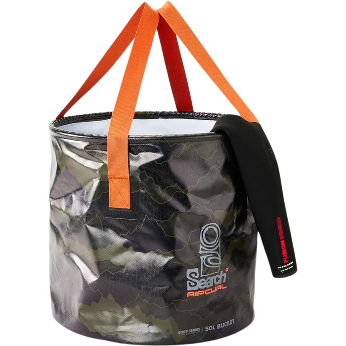 2024 Rip Curl Surf Series 50L Changing Bucket 14RMUT - Black / Olive